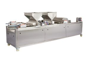 Depositadora de pasteles (tolva doble)